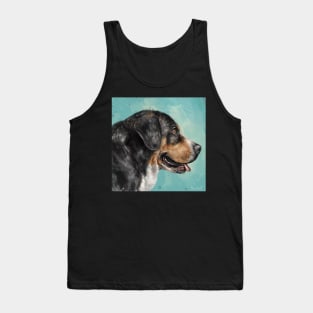 Painting of Greater Swiss Mountain Dog Tank Top